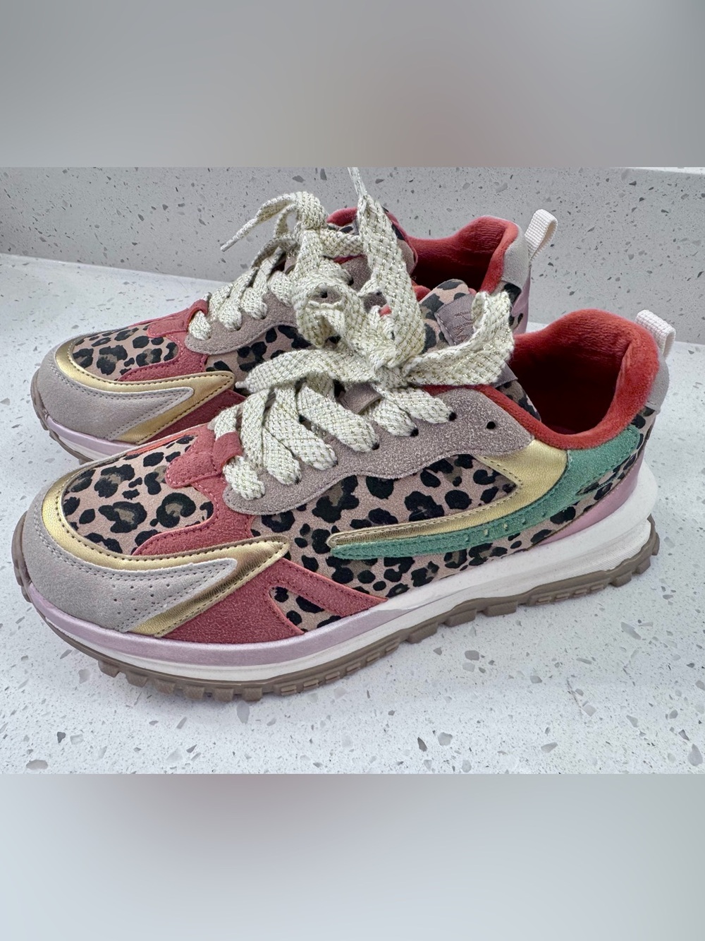 Blowfish Malibu Leo - Women's Multicolor Leopard-Print Suede Fashion Sneakers